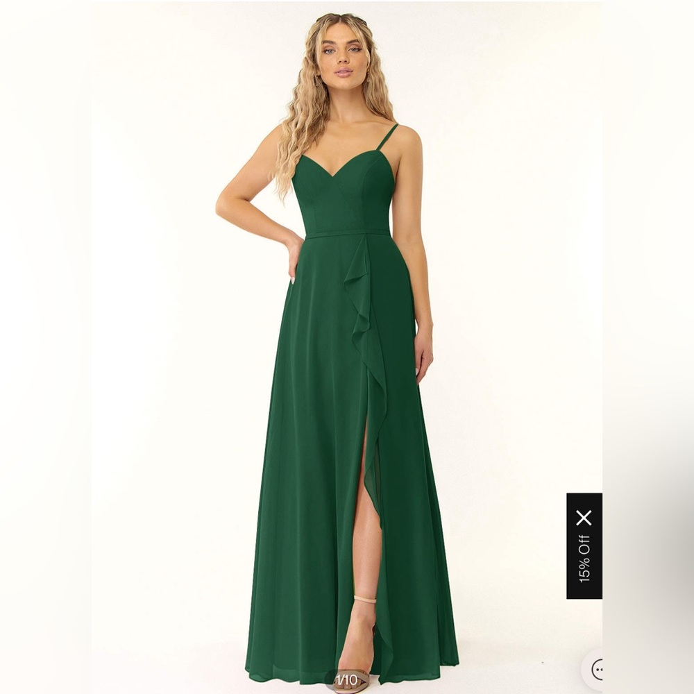Azazie Dark Green Bridesmaid Dress